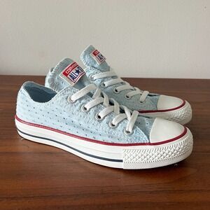 Converse Women's All Star Chuck Taylor Ox Fountain Blue Shoes Lace Up Size 6